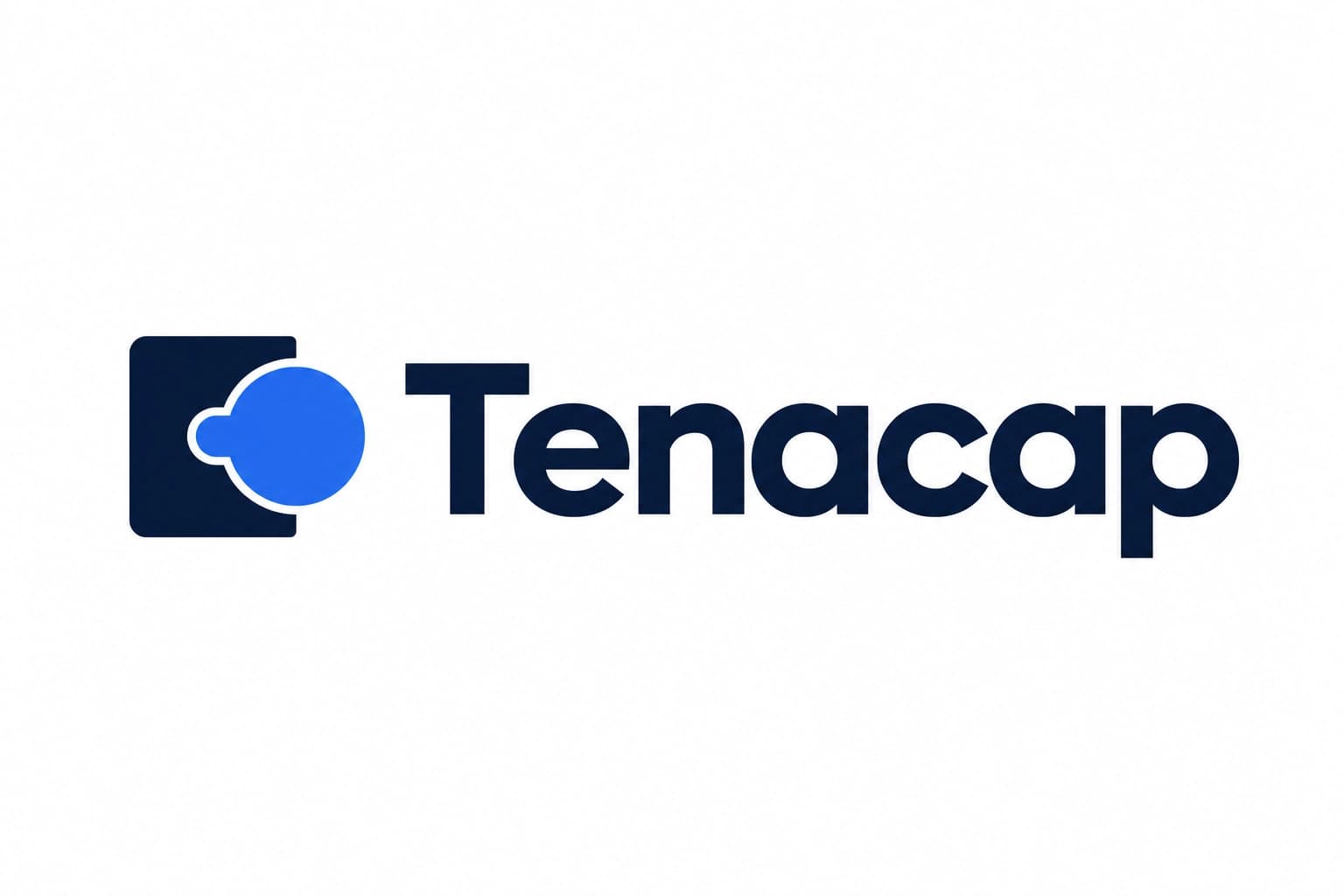 Tenacap interlocking mark — a carabiner-like T symbolizing a secure anchor point
